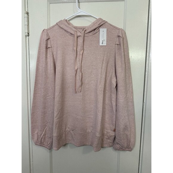 Lane Bryant LIVI Active Pink Hooded Pullover Sweater Size 10/12 - Picture 1 of 7